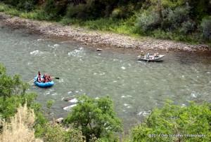 Rafting down the Colorado River